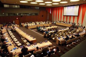 Apvienoto Nāciju Organizācijas Ekonomisko un sociālo lietu padomes rīkotās debates par humanitāro situāciju Centrālāfrikas Republikā un kaimiņvalstīs. Ņujorka, ASV, 23.06.2014.
