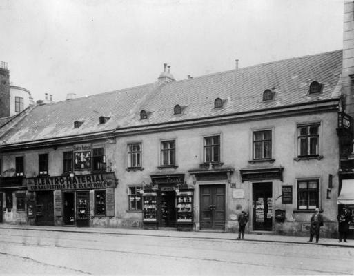 Franča Šūberta dzimšanas vieta Vīnē. Austrija, 1928. gads.