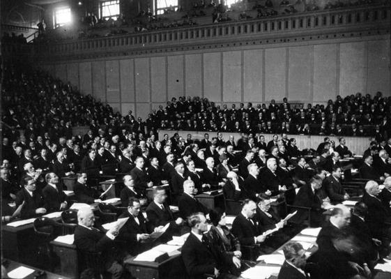 Ženēvas konferences par bruņojuma ierobežošanu un samazināšanu dalībnieki. Šveice, 02.1932.