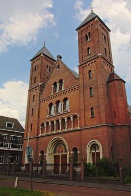 Utrehtas savienības galvenā baznīca – Svētās Ģertrūdes katedrāle Utrehtā. Nīderlande, 03.06.2018.