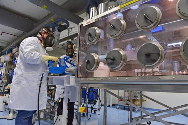 Plutonija laboratorija Austrijas Starptautiskās Atomenerģijas aģentūras (IAEA) analītiskajā laboratorijā Zeibersdorfā. Austrija. 26.01.2016.