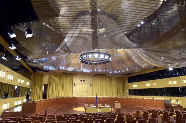 Eiropas Savienības Tiesas virspalātas tiesas sēdes zāle. Luksemburga, 11.11.2016.