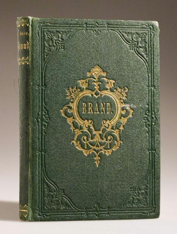 Henrika Ibsena luga "Brands". Kopenhāgena, izdevniecība Gyldendalske Boghandel, 1866. gads.