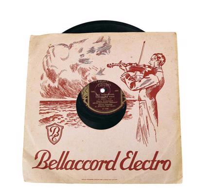 Bellaccord-Electro skaņuplate. 20. gs. 30. gadi.
