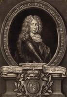 Kristofs Veigels pēc Johana Leonharda Hiršmana gleznas. Gravīra “Kurzemes hercogs Frīdrihs Vilhelms”. Ap 1710. gadu.