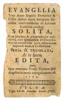 2. attēls. Pirmā latgaliešu grāmata “Evaņģēliji visam gadam..”. Viļņa, 1753. gads.