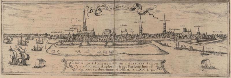 Hamburga. 1572. gads.