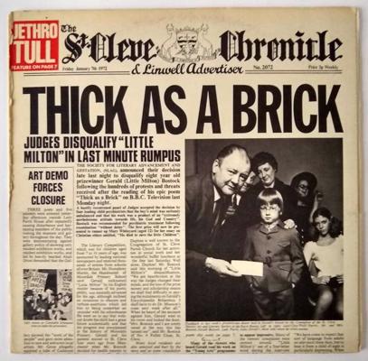 Jethro Tull albums Thick as a Brick (1972).