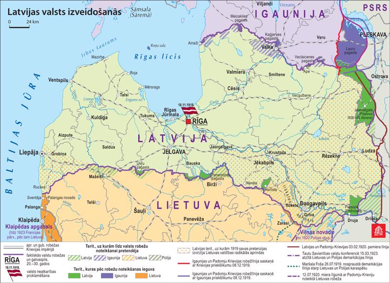 Latvijas valsts izveidošanās.