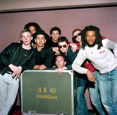 Grupa UB40. Londona, Anglija, 1983. gads. 