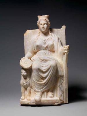Kibeles marmora statuete. Romiešu civilizācija, 1.–2. gs.