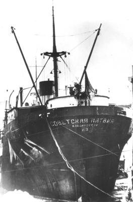Kuģis "Sovetskaja Latvija". 20. gs. 40. gadi.