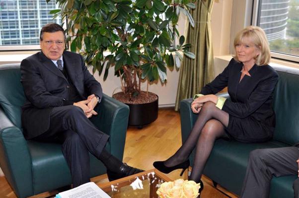 Eiropas ombudes Emīlijas O’Reilijas (Emily O’Reilly) tikšanās ar Eiropas Komisijas prezidentu Žozē Manuelu Barozu (José Manuel Barroso). Strasbūra, Francija, 08.10.2013.