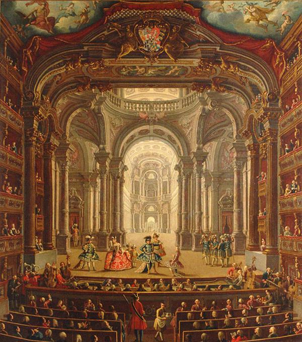 Operas izrāde Turīnas teātrī, 1752. gads.