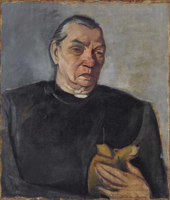 Jēkabs Kazaks. "Mātes portrets". 1917. gads. Audekls, eļļa. 69,5 x 58,5 cm.