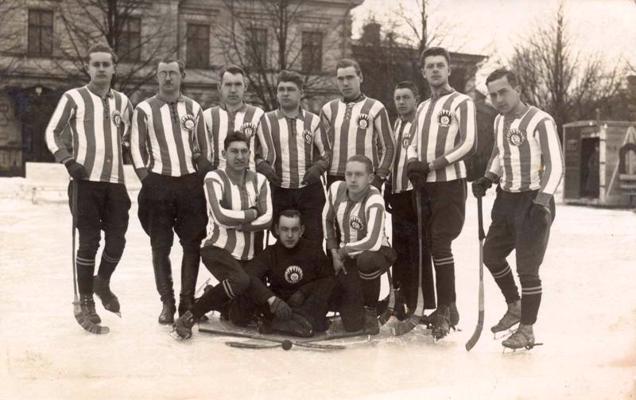 Armijas Sporta kluba bendija komanda. 20. gs. 20. gadi.