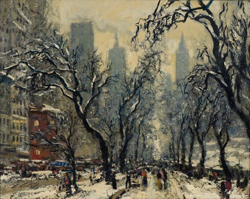 Ludolfs Liberts. "Ziema Ņujorkā". 20. gs. 50. gadi.