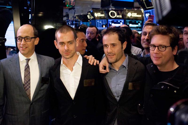 No kreisās: Ričards Kostelo, Džeks Dorsijs, Evans Viljamss un Bizs Stouns. Ņujorka, 07.11.2013.