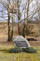 Piemiņas akmens 1941. un 1949. gadā represētajiem Ķekavas pagasta iedzīvotājiem. Odukalns, 03.03.2020.