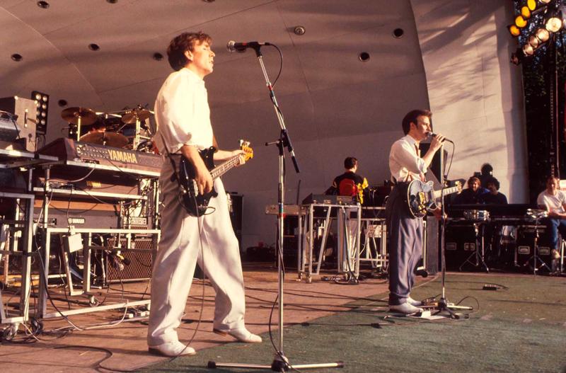 Kriss Kross un Midžs Jūrs no grupas Ultravox koncertā Londonā, 13.06.1981.