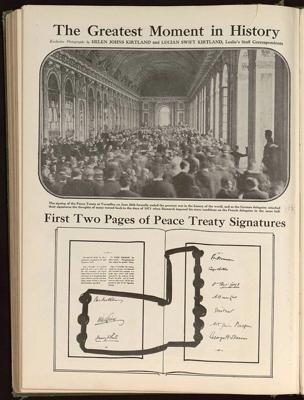 Reportāža no Versaļas miera līguma parakstīšanas. 1919. gads.