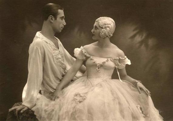 Melānija Lence un Osvalds Lēmanis baletā “Apburtā princese”. Latvijas Nacionālā opera, 1929. gads.