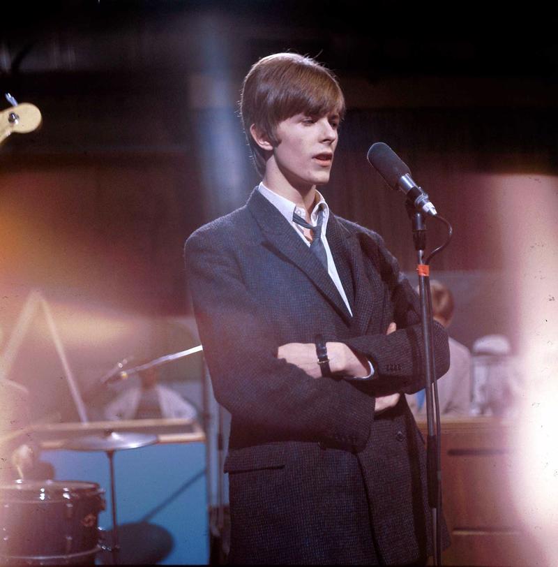 Deivids Bovijs televīzijas šovā Vemblija studijā. Lielbritānija, 1966. gads.