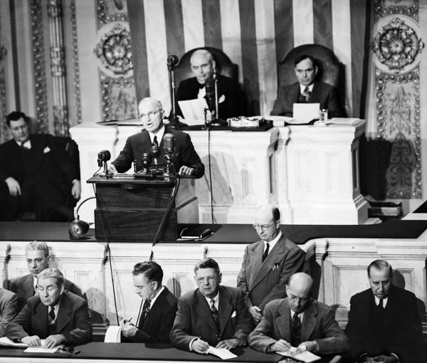 ASV prezidenta Harija Trūmena runa ASV Kongresā. 12.03.1947.