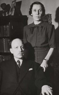 Somijas prezidents Risto Riti ar kundzi Gerdu Riti. Helsinki, Somija, 12.1940.