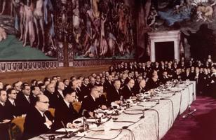 Romas līguma parakstīšana. Roma, 25.03.1957.