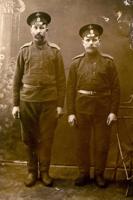 Daugavgrīvas cietokšņa zemessargu apvienoto darba rotu bataljonu zemessargi. 1915. gads.