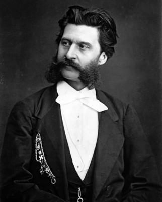 Johans Štrauss, dēls. Parīze, ap 1875. gadu.