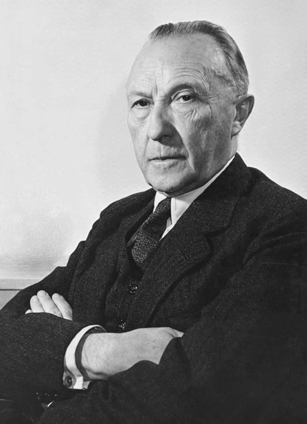 Konrāds Adenauers. 1960. gads.