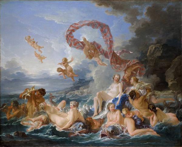 Fransuā Bušē. "Venēras triumfs". 1740. gads.