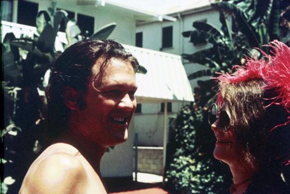 Kriss Kristofersons un Dženisa Džoplina. Losandželosa, ASV, 1970. gads.