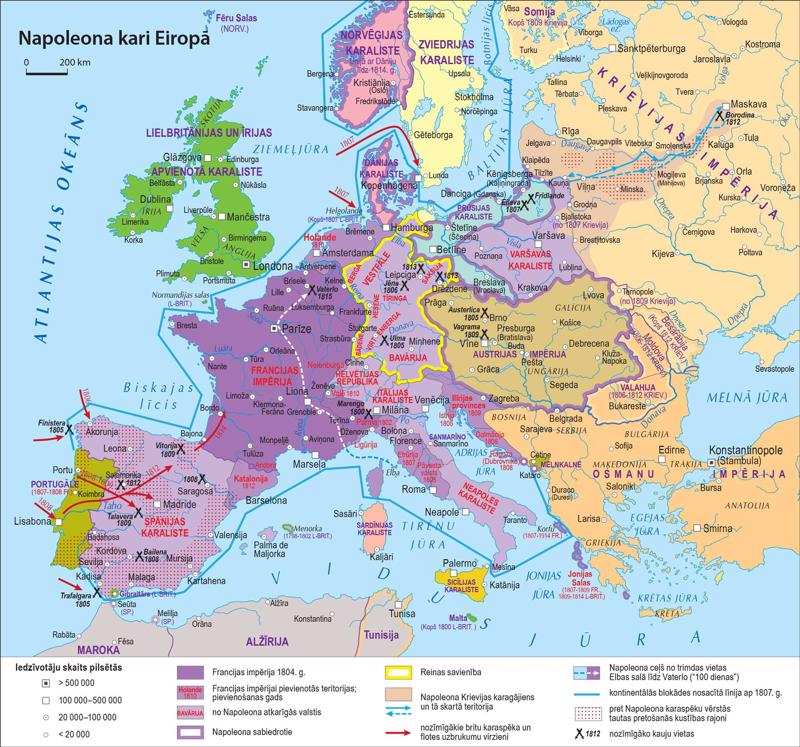 Napoleona kari Eiropā.