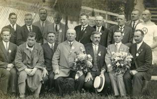 Sporta biedrības "Marss" 15 gadu jubilejas kopbilde. Rīga, 1922. gads.