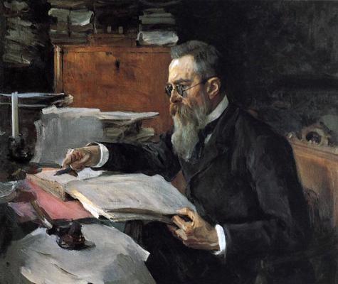 Nikolaja Rimska-Korsakova portrets. Mākslinieks Valentīns Serovs (Валентин Александрович Серов).