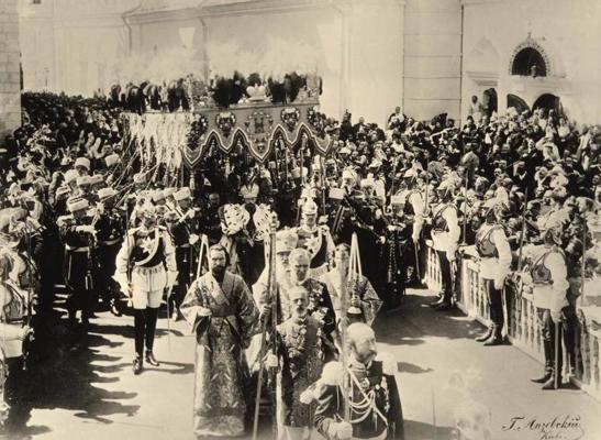 Imperatora Nikolaja II kronēšanas gājiens. Maskava, Krievija, 26.05.1896.