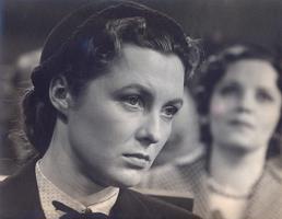 Vija Artmane Rutas lomā filmā "Pēc vētras", 1954. gads.