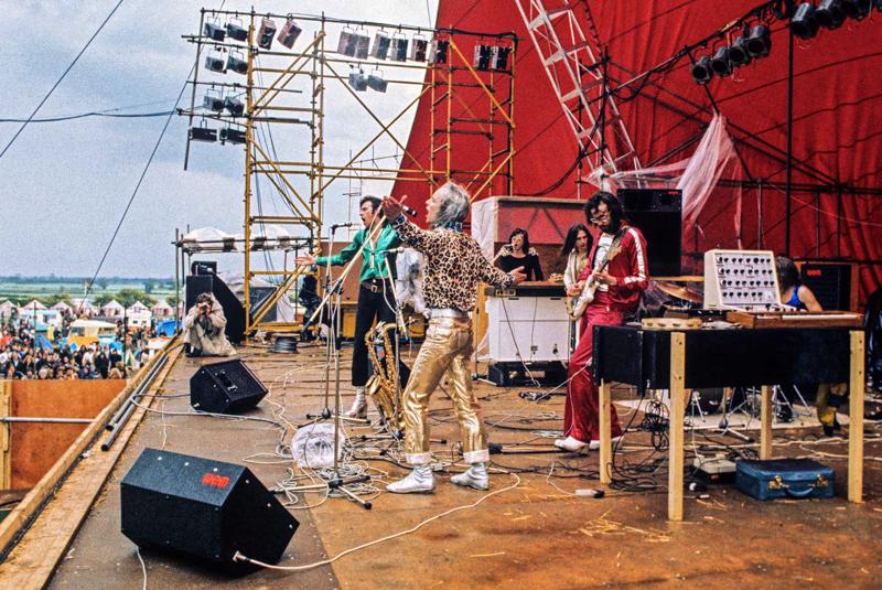 Roxy Music uzstāšanās Lielajā Rietumu ekspresfestivālā Bardnejas ciematā. Anglija, 27.05.1972.