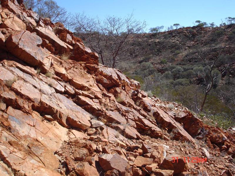 Džeka kalni (Jack Hills) Rietumaustrālijā, kur pētnieku grupa atklāja senākos līdz mūsdienām atrastos minerālus cirkonus. Austrālija, 14.05.2021.