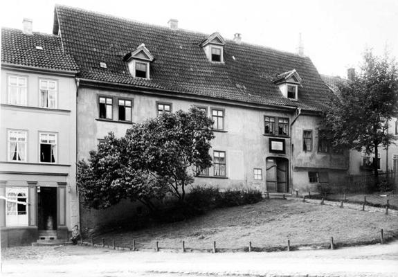 Johana Sebastiāna Baha māja un iespējamā dzimšanas vieta. Eizenaha, Vācija, 1906. gads.