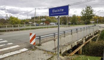 Tilts pār Olainīti. Jaunolaine, Olaines pagasts, 18.10.2022.
