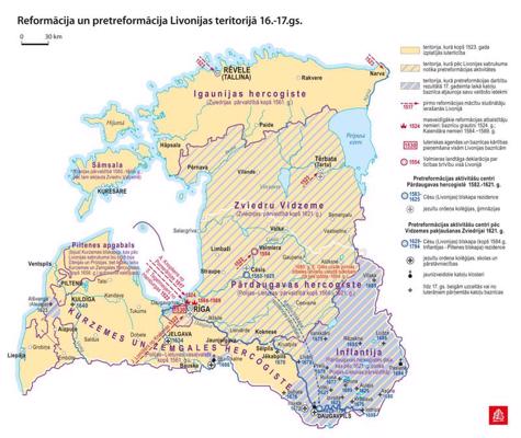 Reformācija un pretreformācija Livonijas teritorijā 16.–17. gs.