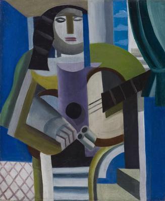 Romans Suta. "Sieviete ar ģitāru". 1923. gads.