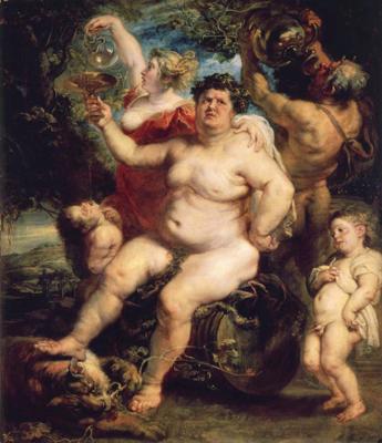 Pīters Pauls Rubenss. "Bakhus". 1638.–1640. gads.
