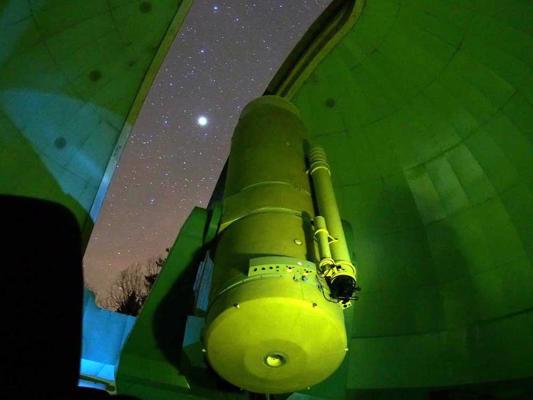 Šmita teleskops Baldones observatorijā. Ķekavas novads, 10.04.2016.