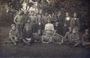 Ziemeļlatvijas brigādes karavīru grupa. 1919. gada vasara.