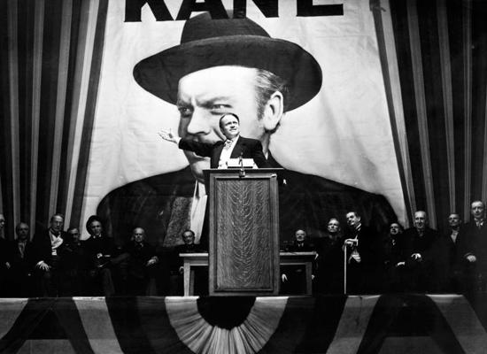 Orsons Velss Čārlza Fostera Keina lomā filmā "Pilsonis Keins". 1941. gads.